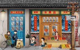 复古怀旧80后90后童年背景墙