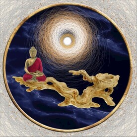 3D佛像玄关装饰画