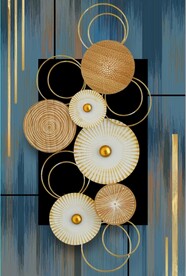 3D抽象几何形状玄关装饰画