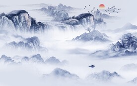 客厅 中式高端山水 TiF分层