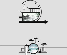 高清推拉门饰花打印图