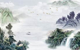 客厅 高档意境山水 TiF分层