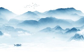 淡雅 高档意境山水 TiF分层