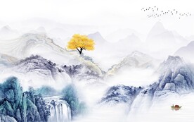 新款 高档意境山水 TiF分层