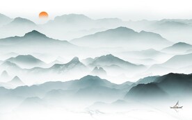 现代 高档意境山水 TiF分层