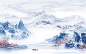 爆款 意境新传山水 TIF分层