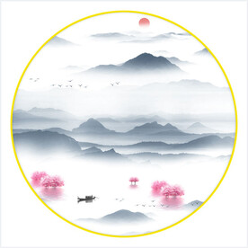 水墨山水画