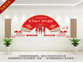 不忘初心文化墙