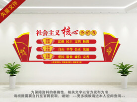 核心价值观文化墙