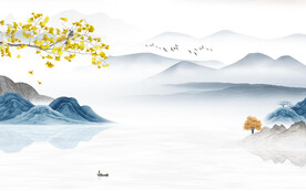 大气 意境新传山水 TIF分层