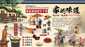 家的味道背景墙