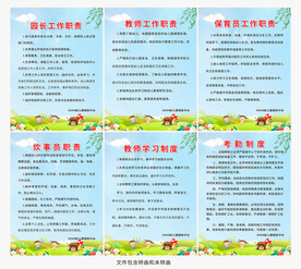 幼儿园制度图片