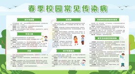 春季校园常见传染病宣传栏