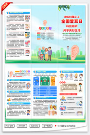 全国爱耳日三折页