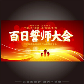 决战高考百日冲刺誓师