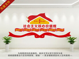 社会主义核心价值观文化墙
