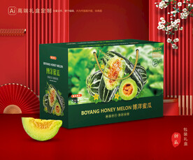 甜瓜礼盒 博洋蜜瓜包装