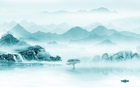 现代 简约中式山水 TIF分层