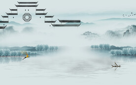 别墅 新传中式山水 TIF分层