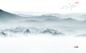 人气 高清新山水图 TIF分层