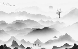 别墅 灰色山水新图 TIF分层