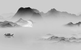 最新 灰色山水新图 TIF分层