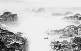 意境 灰色人气山水 TiF分层