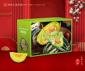 甜瓜礼盒 博洋蜜瓜包装