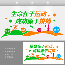 运动文化墙