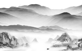 新传 意境灰色山水 TiF分层