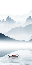 意境 高档山水玄关 TIF分层