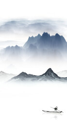 极简 新山水画玄关 TiF分层