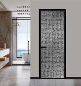 高清不分层平开门黑白打印图