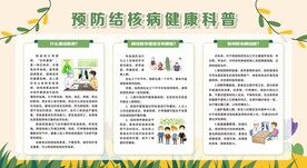 防治肺结核宣传栏