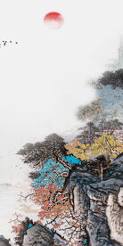 奢雅 高端山水玄关 TIF分层