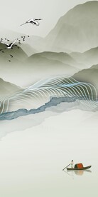 高雅 山水中式玄关 TIF分层