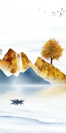 中式 高端山水玄关 TIF分层