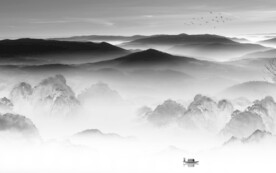 大气 灰色素雅山水 TiF分层