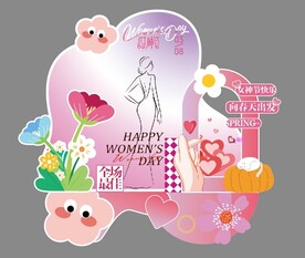 女神节气球布置