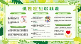 世界自闭症日孤独症日展板