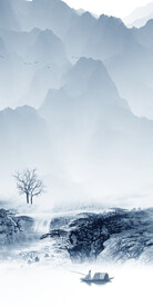 奢雅 高端山水玄关 TIF分层