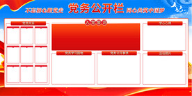 党务公开栏展板