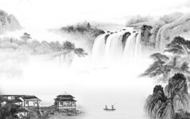 人气 新品灰色山水 TiF分层