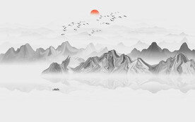 新中式禅意山水画