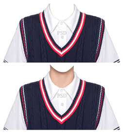 女孩证件照衣服素材psd