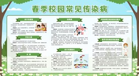 预防春季校园常见传染病宣传栏
