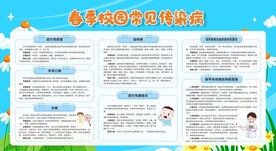 预防春季校园常见传染病宣传栏