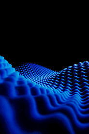 蓝色抽象拉丝3D立体流体渐变