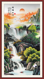 玄关山水画 