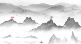 水墨山水画